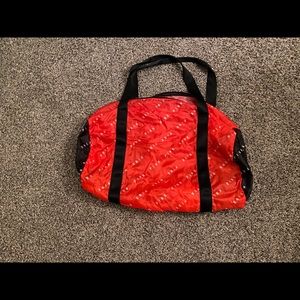 Red Pink Victoria Secret Tote Bag Or Sleepover Bag